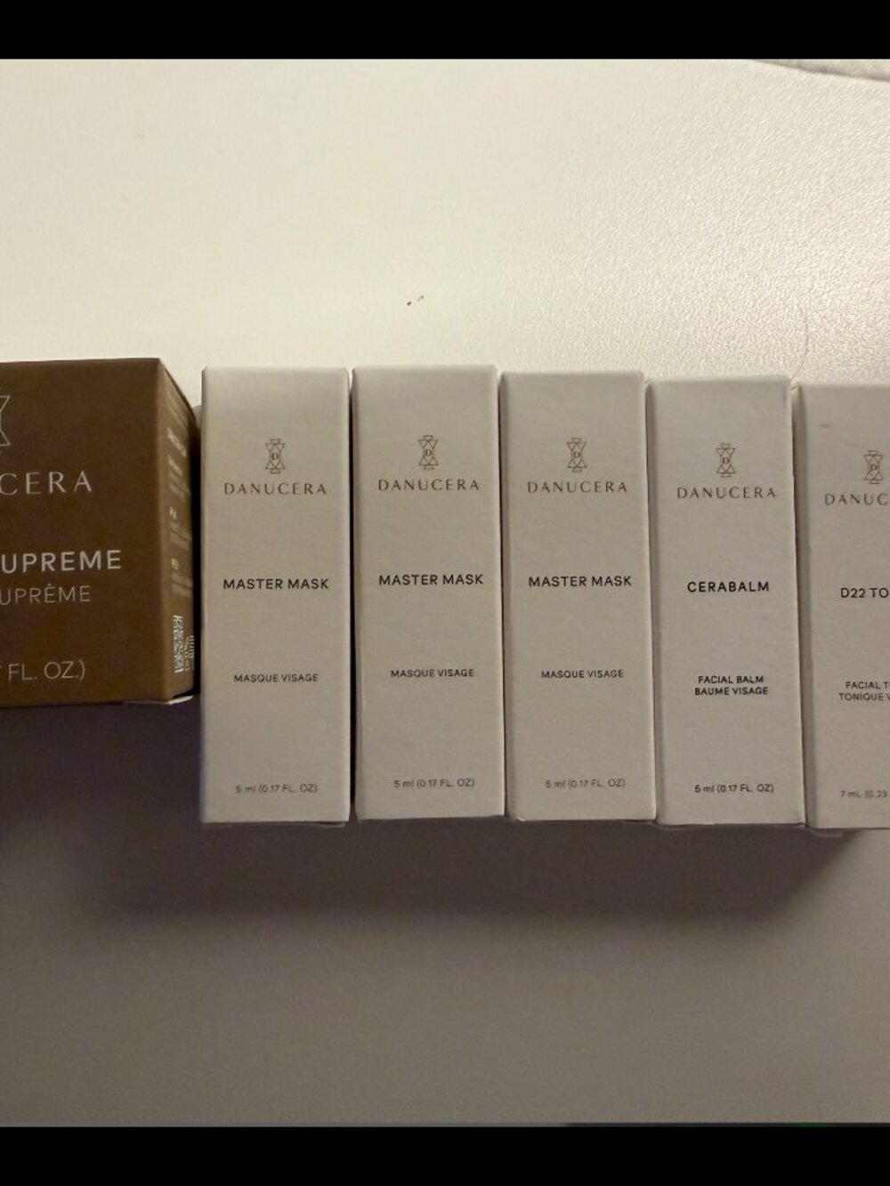 Danucera 6-Piece Deluxe Set NIB Cream Supreme Master Mask Cerabalm D22 Tonic